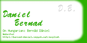 daniel bernad business card
