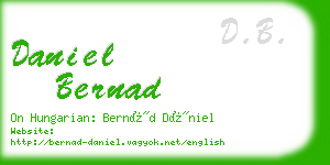 daniel bernad business card